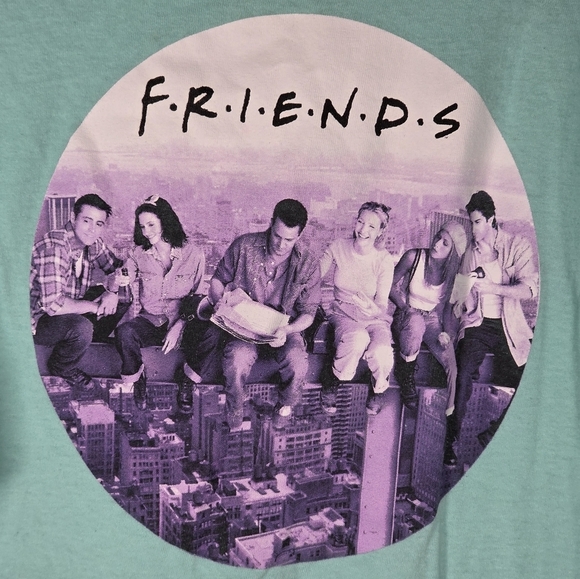 Friends TV Show Mint Green Graphic T-Shirt Size 3XL - Picture 2 of 4
